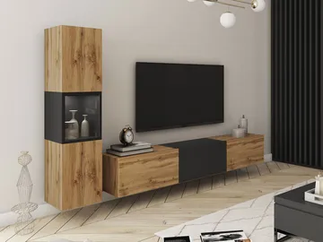Bergfelde TV-enhet 2 deler med Belysning - Oppbevaring - Oppbevaringsmøbler - Møbelsett til stue