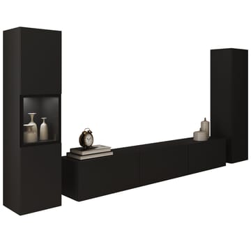 Bergfelde TV-enhet 3 deler med Belysning - Oppbevaring - Oppbevaringsmøbler - Møbelsett til stue