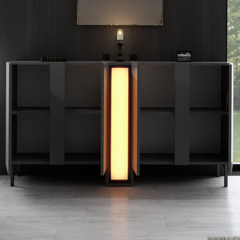 Berriaren Konsollbord 155 cm - Antrasitt - Oppbevaring - Oppbevaringsmøbler - Sideboard & skjenk
