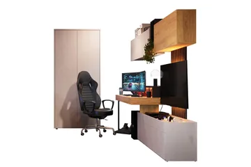 Beste Stuemøbelsett - Brun/Beige - Oppbevaring - Oppbevaringsmøbler - Møbelsett til stue