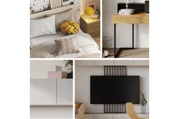 Beste Stuemøbelsett - Brun/Beige - Oppbevaring - Oppbevaringsmøbler - Møbelsett til stue