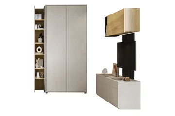 Beste Stuemøbelsett - Brun/Beige - Oppbevaring - Oppbevaringsmøbler - Møbelsett til stue