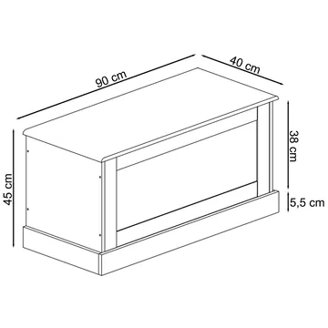 Binz oppbevaringskiste 90x45 cm - Kasjmir - Oppbevaring - Oppbevaringsmøbler - Oppbevaringskiste & sengekiste