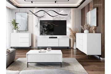 Bjurholm Møbelsett for Stue - Hvit - Oppbevaring - Oppbevaringsmøbler - Møbelsett til stue