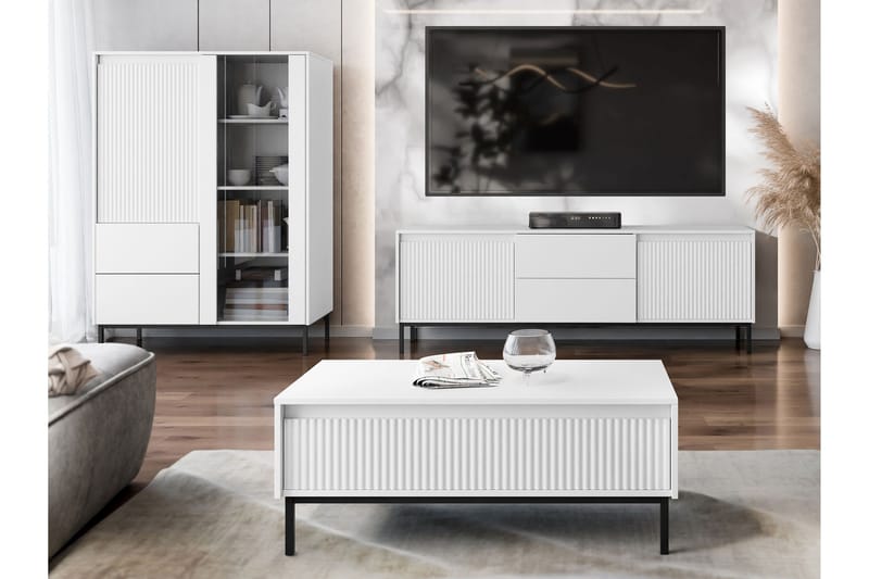 Bjurholm Møbelsett Til Stue - Hvit - Oppbevaring - Oppbevaringsmøbler - Møbelsett til stue