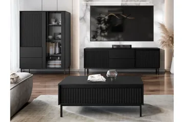 Bjurholm Møbelsett Til Stue - Svart - Oppbevaring - Oppbevaringsmøbler - Møbelsett til stue