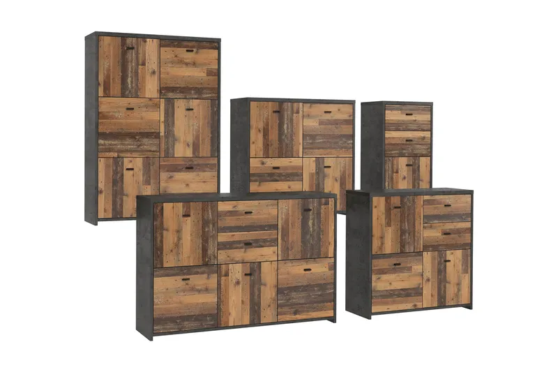 Broxton Sidebord 114 cm - Grå/Brun - Oppbevaring - Oppbevaringsmøbler - Sideboard & skjenk