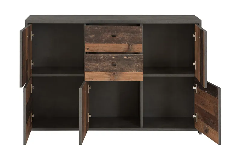 Broxton Sidebord 114 cm - Grå/Brun - Oppbevaring - Oppbevaringsmøbler - Sideboard & skjenk