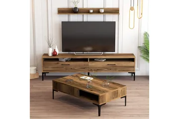 Brutorp Møbelsett for Stue - Valnøtt - Oppbevaring - Oppbevaringsmøbler - Møbelsett til stue