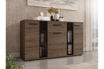 Bunta Skjenk 141x41 cm - Brun/Hvit - Oppbevaring - Oppbevaringsmøbler - Sideboard & skjenk