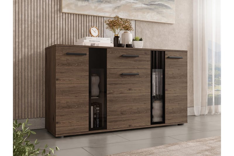 Bunta Skjenk 141x41 cm, Brun/Hvit