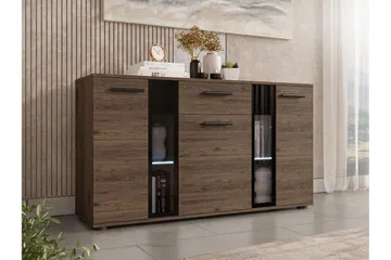 Bunta Skjenk 141x41 cm - Svart Og Hvitt - Oppbevaring - Oppbevaringsmøbler - Sideboard & skjenk