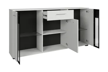 Bunta Skjenk 141x41 cm - Svart Og Hvitt - Oppbevaring - Oppbevaringsmøbler - Sideboard & skjenk