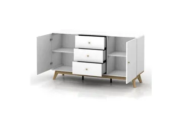 Cassie Skjenk i Tre - Hvit - Oppbevaring - Oppbevaringsmøbler - Sideboard & skjenk