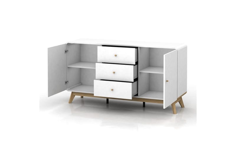 Cassie Skjenk i Tre - Hvit - Oppbevaring - Oppbevaringsmøbler - Sideboard & skjenk