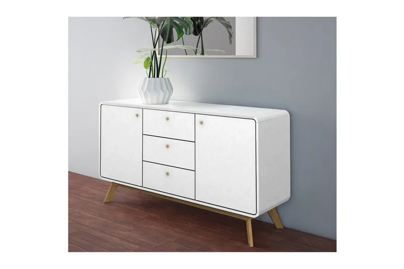 Cassie Skjenk i Tre - Hvit - Oppbevaring - Oppbevaringsmøbler - Sideboard & skjenk