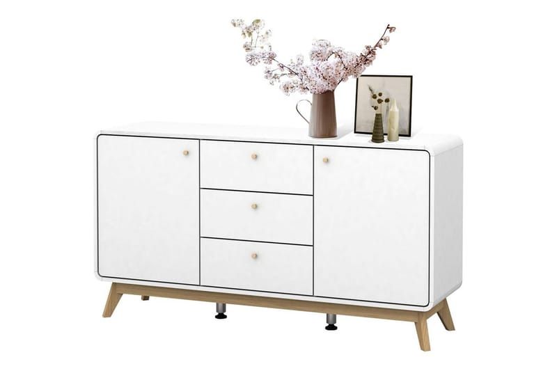 Cassie Skjenk i Tre - Hvit - Oppbevaring - Oppbevaringsmøbler - Sideboard & skjenk