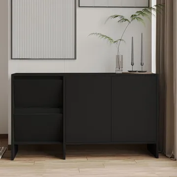 Crala Konsoll 130x81,8x44 cm - Svart - Oppbevaring - Oppbevaringsmøbler - Sideboard & skjenk