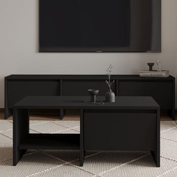 Crala Stuemøbelsett 160x40x35 cm - Svart - Oppbevaring - Oppbevaringsmøbler - Møbelsett til stue