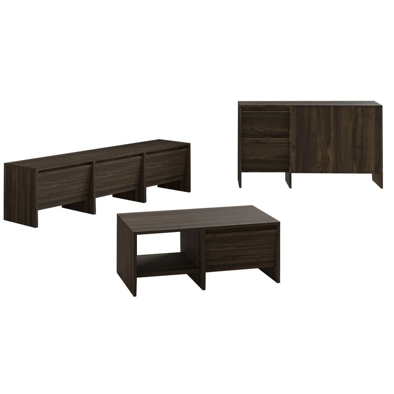 Crala Stuemøbelsett 160x40x35 cm, Valnøtt