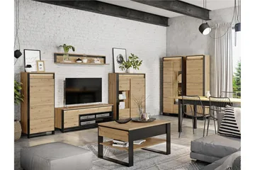 Dorana Møbelsett For Stue - Beige - Oppbevaring - Oppbevaringsmøbler - Møbelsett til stue