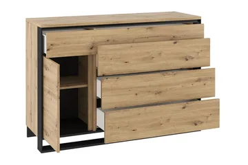 Dorana Møbelsett For Stue - Brun/Sort - Oppbevaring - Oppbevaringsmøbler - Møbelsett til stue