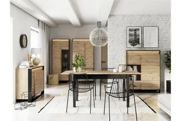 Dorana Møbelsett For Stue - Brun/Sort - Oppbevaring - Oppbevaringsmøbler - Møbelsett til stue