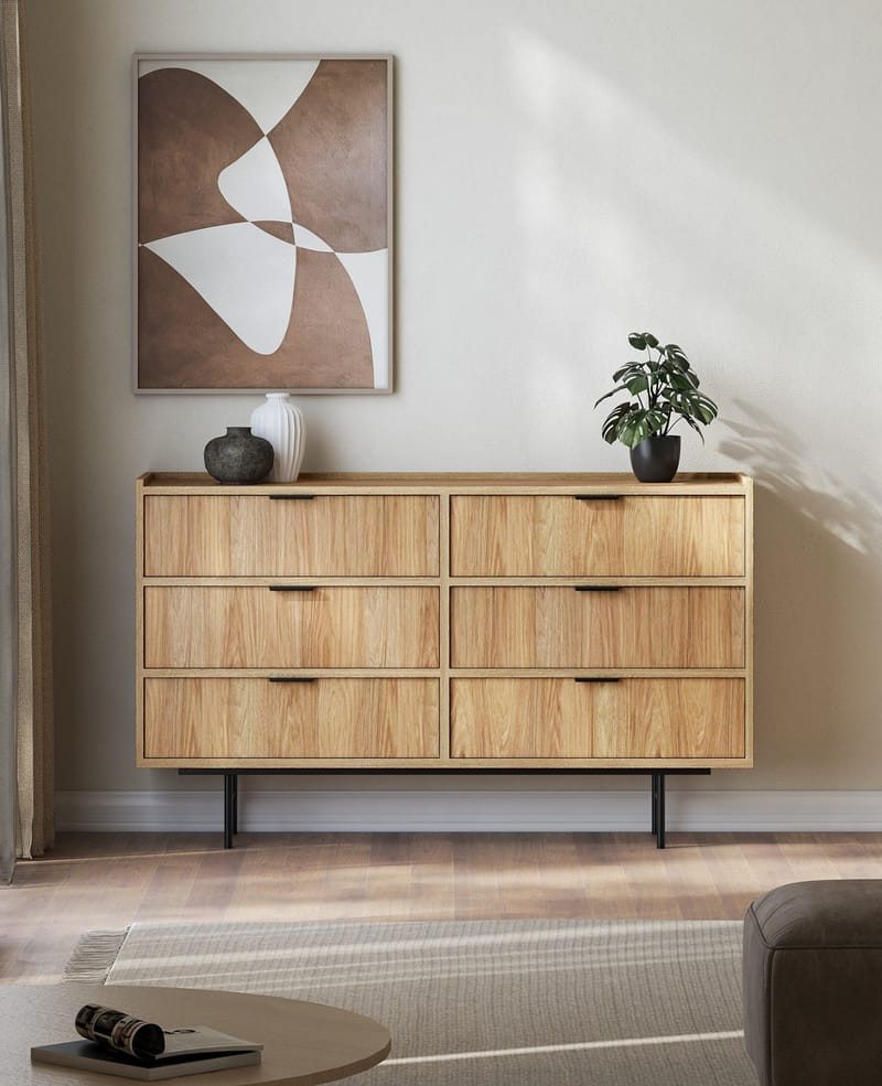 Dravo Kommode 150 cm - Naturlig hickory - Oppbevaring - Oppbevaringsmøbler - Kommode