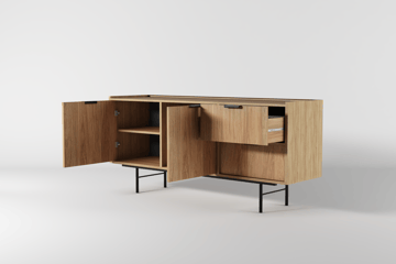 Dravo Skjenk 68x150 cm - Naturlig hickory - Oppbevaring - Oppbevaringsmøbler - Sideboard & skjenk