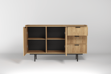 Dravo Skjenk 90x150 cm - Naturlig hickory - Oppbevaring - Oppbevaringsmøbler - Sideboard & skjenk