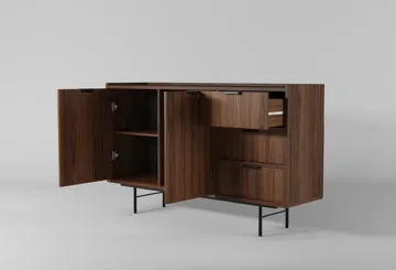 Dravo Skjenk 90x150 cm - Warmia valnøtt - Oppbevaring - Oppbevaringsmøbler - Sideboard & skjenk
