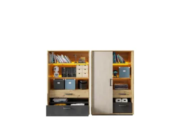 Drift Møbelsett Til Stue - Grå - Oppbevaring - Oppbevaringsmøbler - Møbelsett til stue