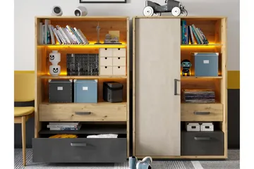 Drift Møbelsett Til Stue - Grå - Oppbevaring - Oppbevaringsmøbler - Møbelsett til stue