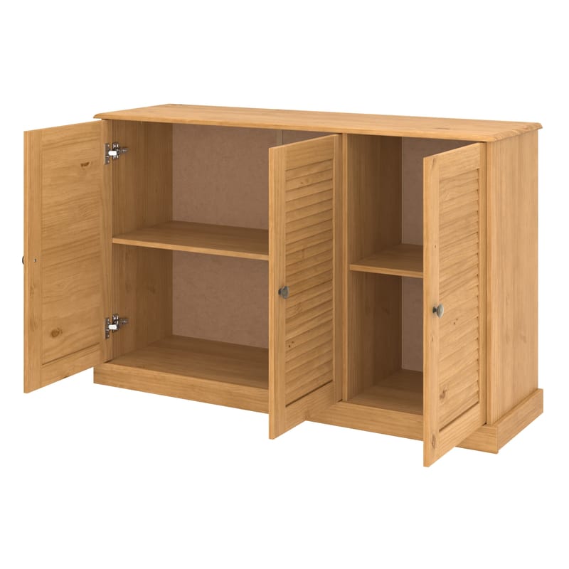 Edith skjenk 125x80 cm - Beiset/vokset naturfuru - Oppbevaring - Oppbevaringsmøbler - Sideboard & skjenk