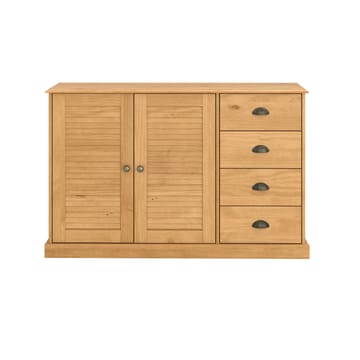 Edith skjenk 125x80 cm - Beiset/Vokset naturfuru - Oppbevaring - Oppbevaringsmøbler - Sideboard & skjenk