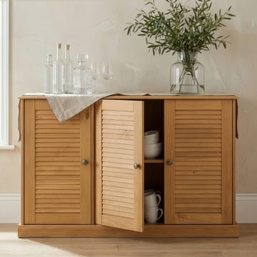 Edith skjenk 125x80 cm - Beiset/vokset naturfuru - Oppbevaring - Oppbevaringsmøbler - Sideboard & skjenk