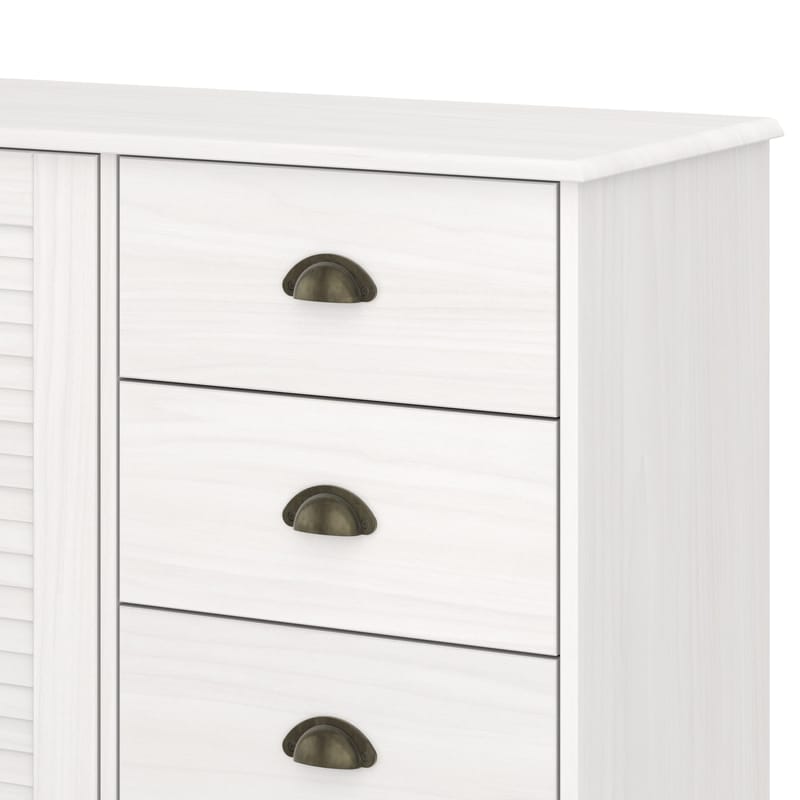 Edith skjenk 125x80 cm - Hvit - Oppbevaring - Oppbevaringsmøbler - Sideboard & skjenk