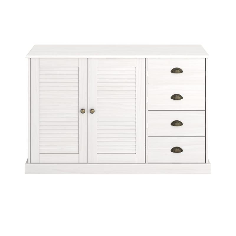Edith skjenk 125x80 cm - Hvit - Oppbevaring - Oppbevaringsmøbler - Sideboard & skjenk