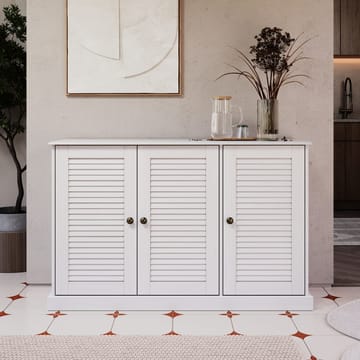 Edith Skjenk 125x80 cm i Tre - Hvit - Oppbevaring - Oppbevaringsmøbler - Sideboard & skjenk