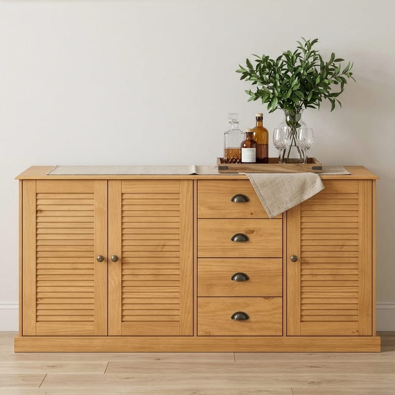 Edith skjenk 166x80 cm - Beiset/vokset - Oppbevaring - Oppbevaringsmøbler - Sideboard & skjenk