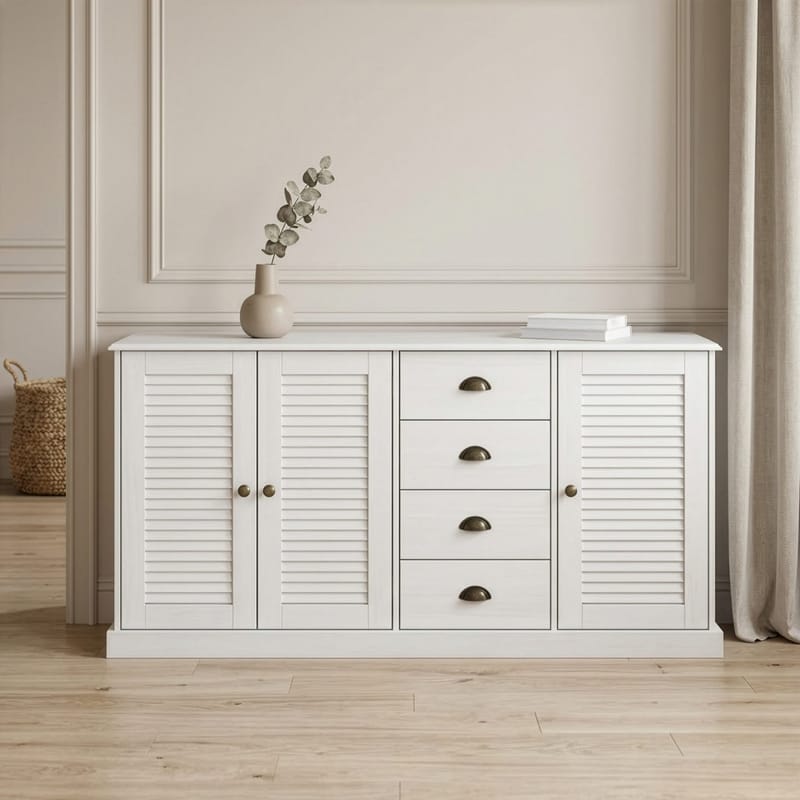Edith skjenk 166x80 cm - Hvit - Oppbevaring - Oppbevaringsmøbler - Sideboard & skjenk