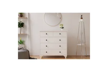 Elyra Hjørnekommode 90 cm - Matt Hvit - Oppbevaring - Oppbevaringsmøbler - Kommode
