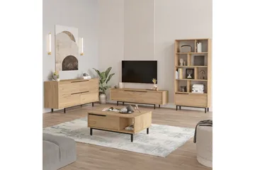 Erhan Møbelssett for Stue - Eik - Oppbevaring - Oppbevaringsmøbler - Møbelsett til stue