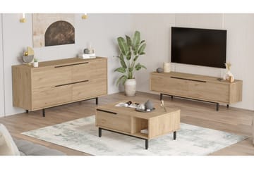 Erhan Møbelssett for Stue - Eik - Oppbevaring - Oppbevaringsmøbler - Møbelsett til stue