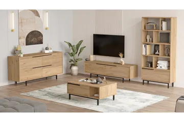 Erhan Møbelssett for Stue - Eik - Oppbevaring - Oppbevaringsmøbler - Møbelsett til stue