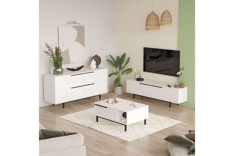 Erhan Møbelssett for Stue, Hvit