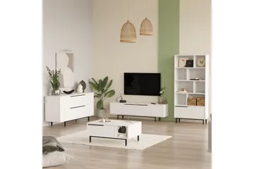 Erhan Møbelssett for Stue - Hvit - Oppbevaring - Oppbevaringsmøbler - Møbelsett til stue