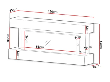 Erylin Elektrisk Peis 120 cm - Interiør - Peis - Peis uten pipe - El-peiser