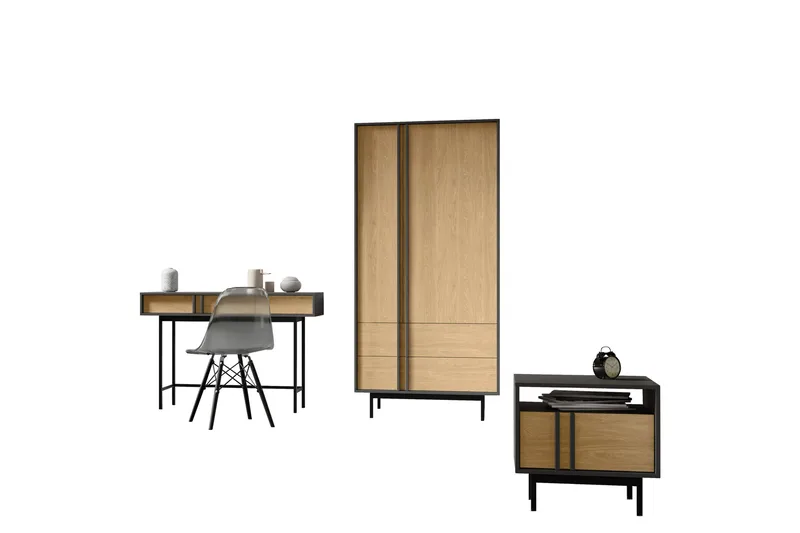 Farshian Møbelsett Til Stuen, Grå/Brun