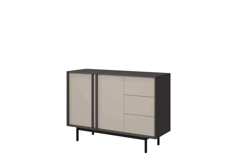 Farshian Skjenk 123x43 cm i Lyst Tre, Grå|Beige